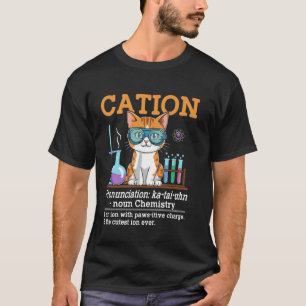 Camiseta Gato catião química professor de química engraçado