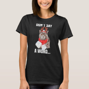 Camiseta Gato Chartreux Bonito sem Palavras Figurino de Reb