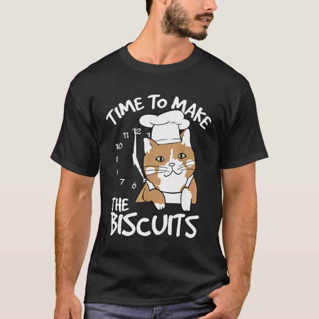 Camiseta Gato Chef   Hora de Fazer Biscoitos  1 (Frente)
