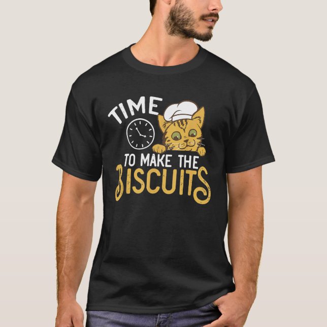 Camiseta Gato Chef   Hora de Fazer Biscoitos  5 (Frente)