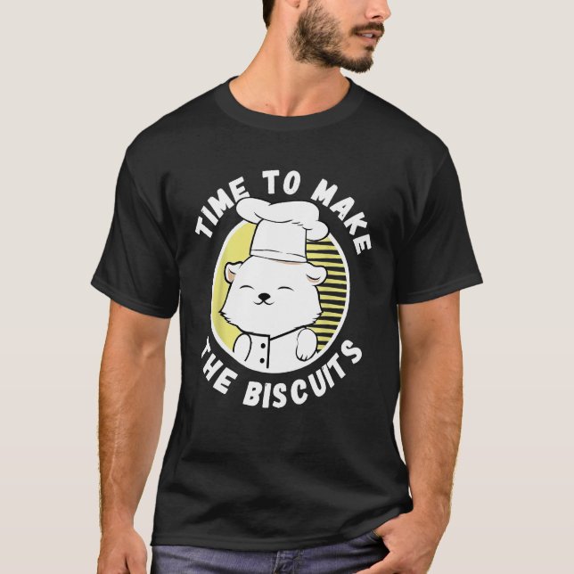 Camiseta Gato Chef   Hora de Fazer Biscoitos  6 (Frente)