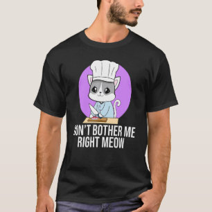 Camiseta Gato Chef Meow Fazendo Nigiri Sushi