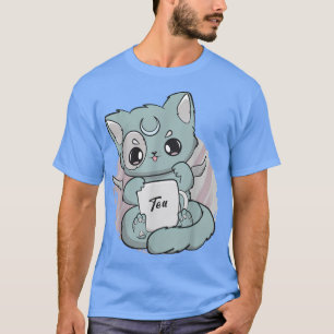 Camiseta Gato Chibi Com Anime De Taa Neko Angelcore