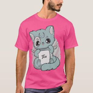 Camiseta Gato Chibi Com Anime De Taa Neko Angelcore