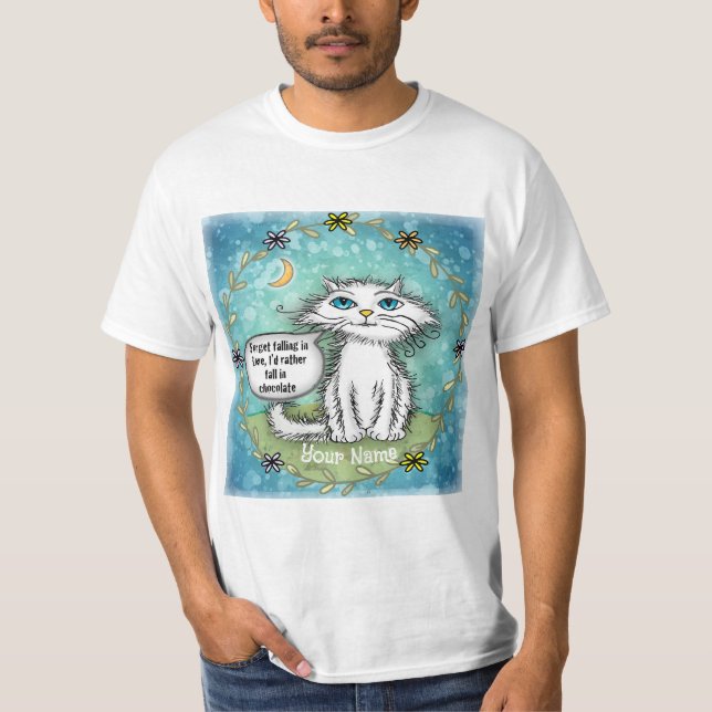 Camiseta Gato Chocolate Scraggles (Frente)