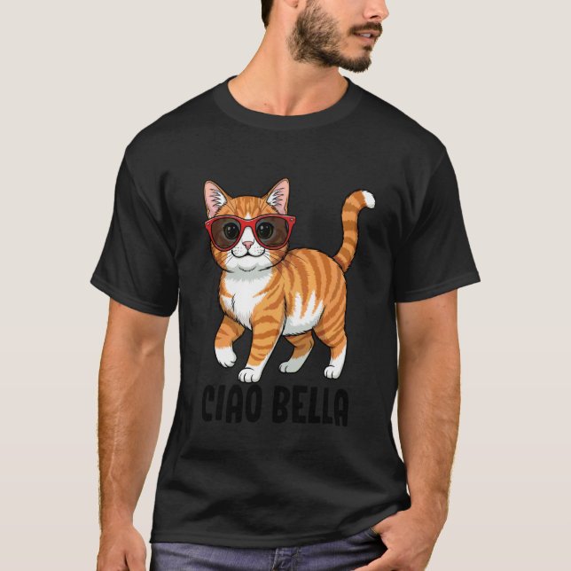 Camiseta Gato Ciao Bella (Frente)