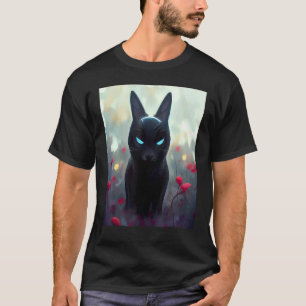 Camiseta Gato Ciber Punk Estranho Homens Mulheres Meninos M