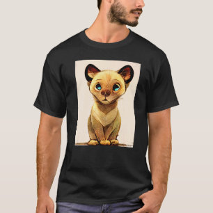 Camiseta Gato Ciber Punk Estranho Homens Mulheres Meninos M