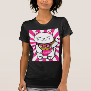 Camiseta Gato-Cinto Anime Anime Kawaii Adolescentes de pres
