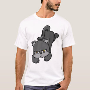 Camiseta Gato Cinza Mal-Humorado