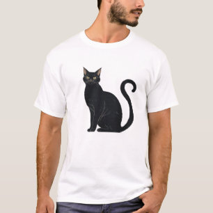 Camiseta Gato Clássico com Arco nas Costas � Silhueta Vinta