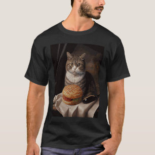 Camiseta Gato Colchão de Hambúrguer