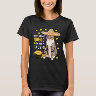 Camiseta Gato Colocou Queijo Na Minha Cara O Cinco De Maio 