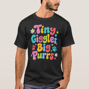 Camiseta Gato Colorido e Divertido Amante da Arte Pequenos