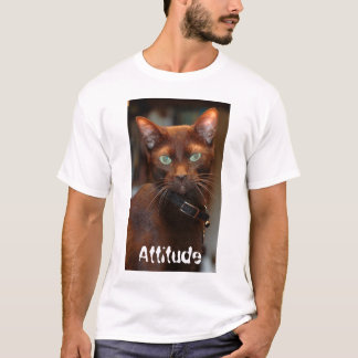 Camiseta Gato com atitude T