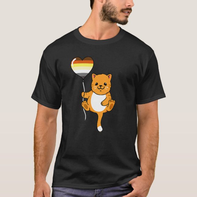 Camiseta Gato Com Balão Urso Gay (Frente)
