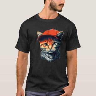 Camiseta Gato com Beanie
