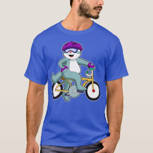 Camiseta Gato com Bicicleta