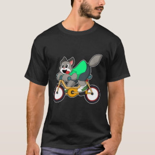 Camiseta Gato com Bicicleta