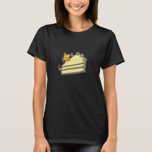 Camiseta Gato com Bolo de Aniversário