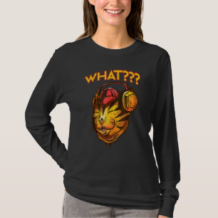 Camiseta Gato Com Fones de Ouvido Gamer Gato Groove Música