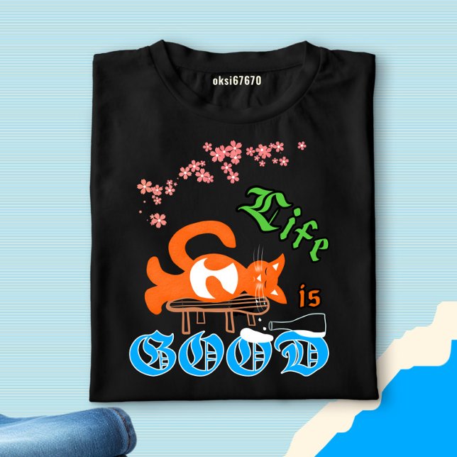 Camiseta Gato com leite (Criador carregado)