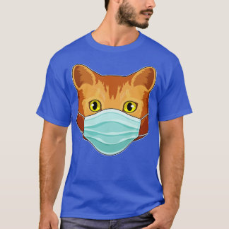 Camiseta Gato com máscara de rosto