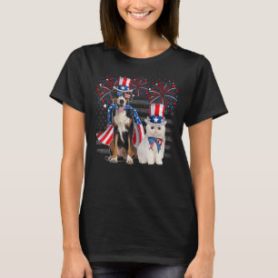 Camiseta Gato com óculos de sol da montanha na Suíça