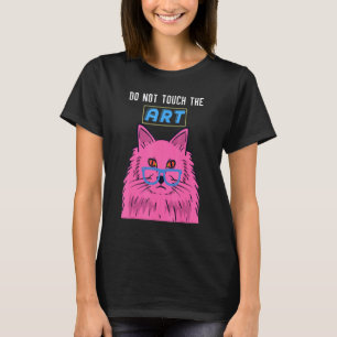 Camiseta Gato Com Óculos De Sol, Gatos Rosa, Arte Gráfica