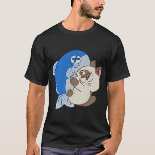 Camiseta Gato com peixe