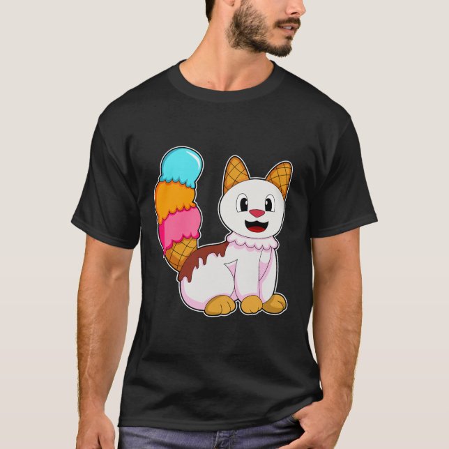 Camiseta Gato com picolé (Frente)
