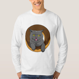 Camiseta Gato com Rosquinha
