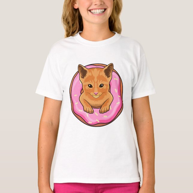 Camiseta Gato com Rosquinha (Frente)