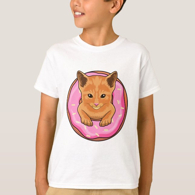 Camiseta Gato com Rosquinha (Frente)