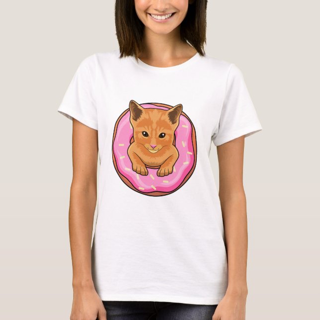 Camiseta Gato com Rosquinha (Frente)