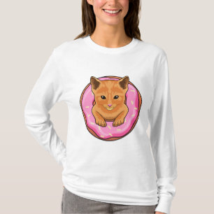 Camiseta Gato com Rosquinha