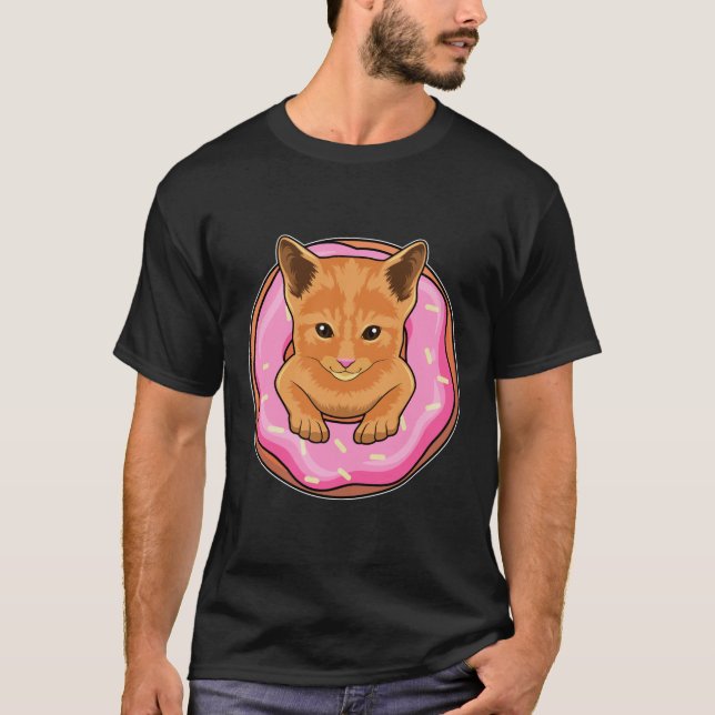 Camiseta Gato com Rosquinha (Frente)