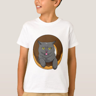 Camiseta Gato com Rosquinha