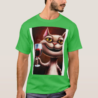 Camiseta Gato com Vinho 2