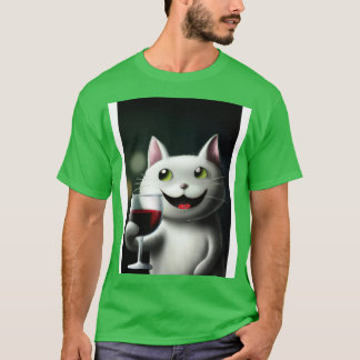 Camiseta Gato com Vinho 3