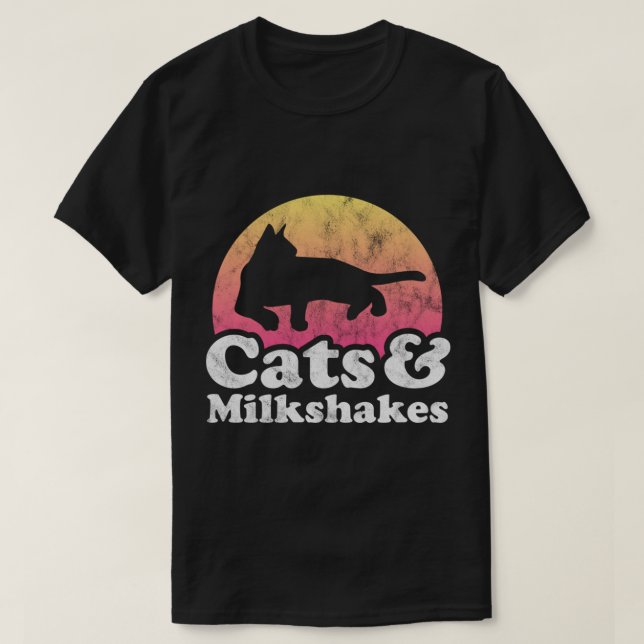 Camiseta Gato Comendo Espaguete 46 (Frente do Design)