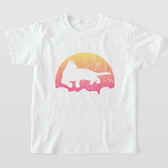 Camiseta Gato Comendo Espaguete 46 (Postura )