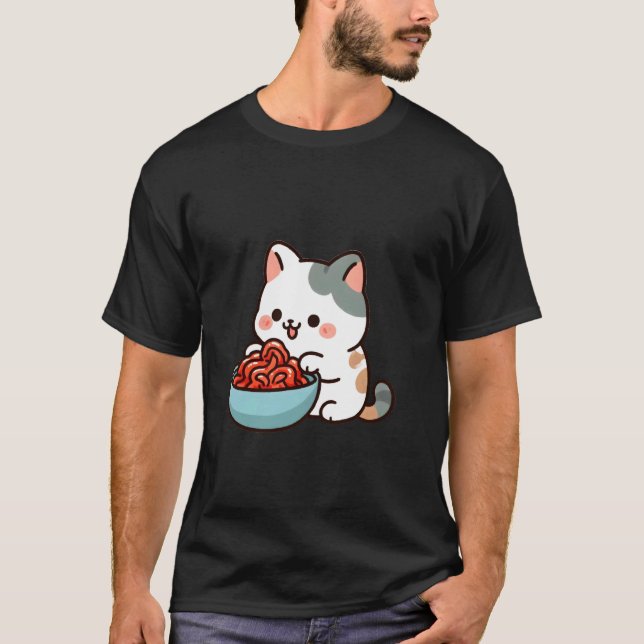 Camiseta Gato Comendo Kimchi (Frente)