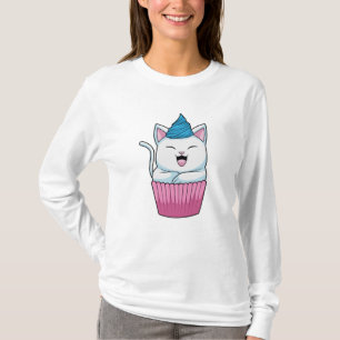 Camiseta Gato Comendo Muffin