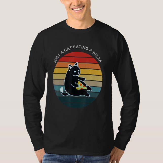 Camiseta Gato Comendo Pimenta De Pepperoni (Frente)