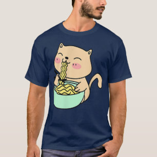 Camiseta Gato Comendo Ramen
