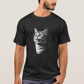 Camiseta Gato Comendo um Rato, Antissocial B Engraçado da M
