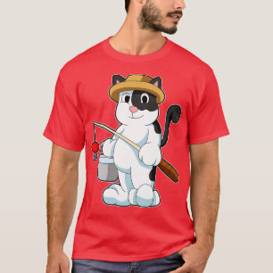 Camiseta Gato como Anca com Balde de Água