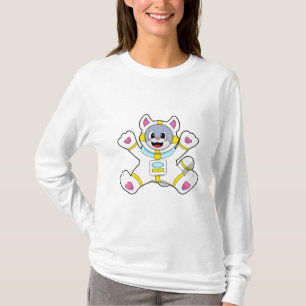 Camiseta Gato como astronauta na fantasia