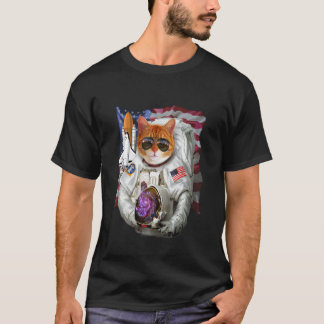 Camiseta , Gato como Astronauta Piloto, Comandante do Ônibu